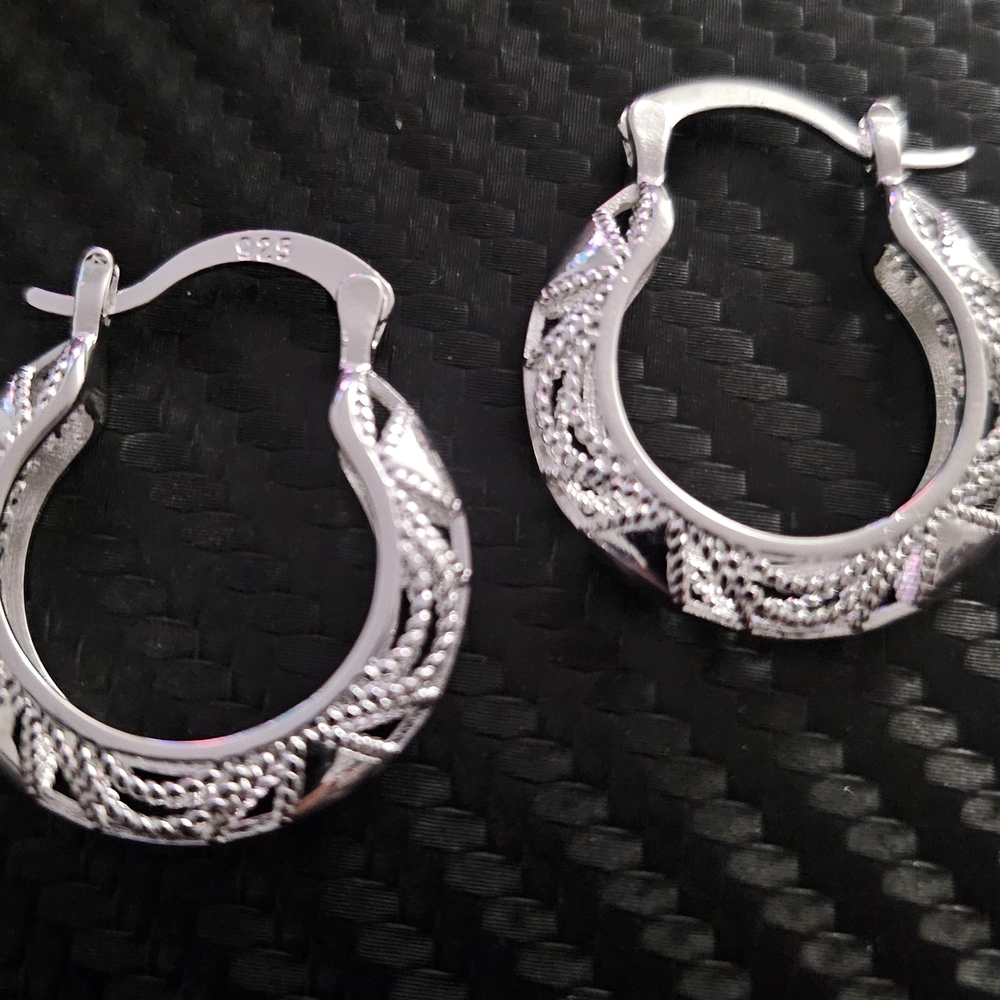 Silver Hoop Earrings